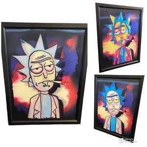 📦 New Rick and Morty 420 Framed 3D Lenticular Poster / Picture